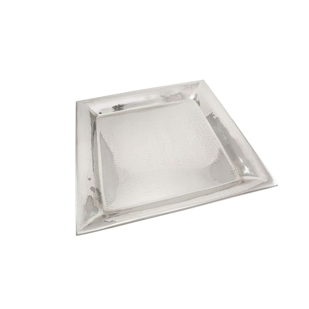Tablecraft Remington Collection 18-8 Stainless Steel Square Buffet Service Tray, 16 x 16 x 1 inch