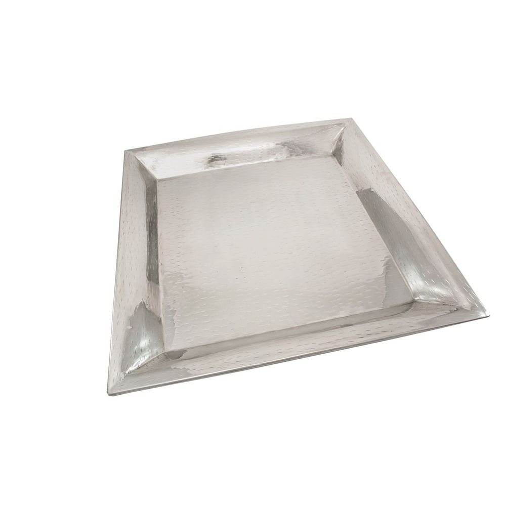Tablecraft Remington Collection 18-8 Stainless Steel Square Buffet Service Tray, 20.125 x 20.125 x 1.375 inch
