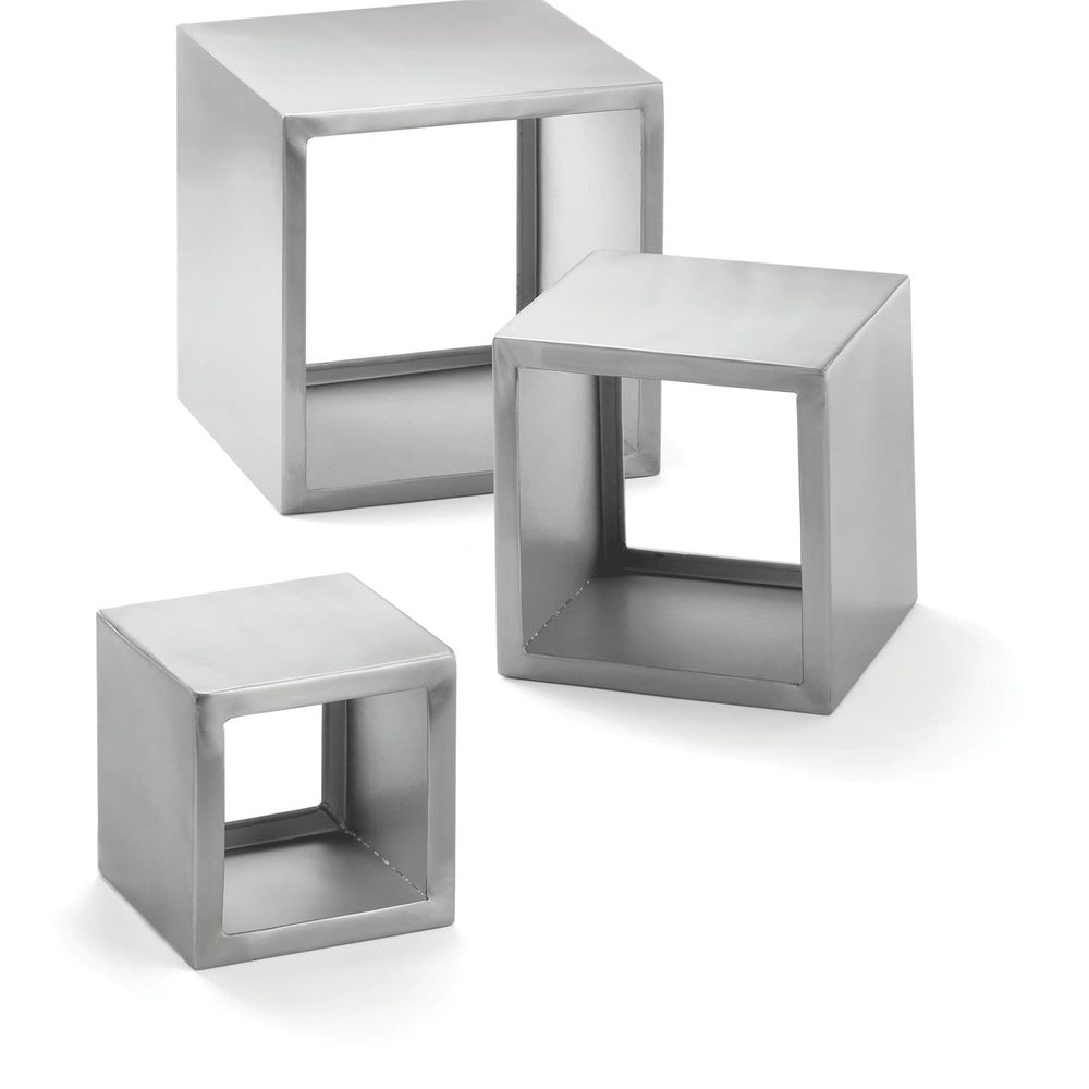 Tablecraft Remington Collection Square Riser Set, set of 3