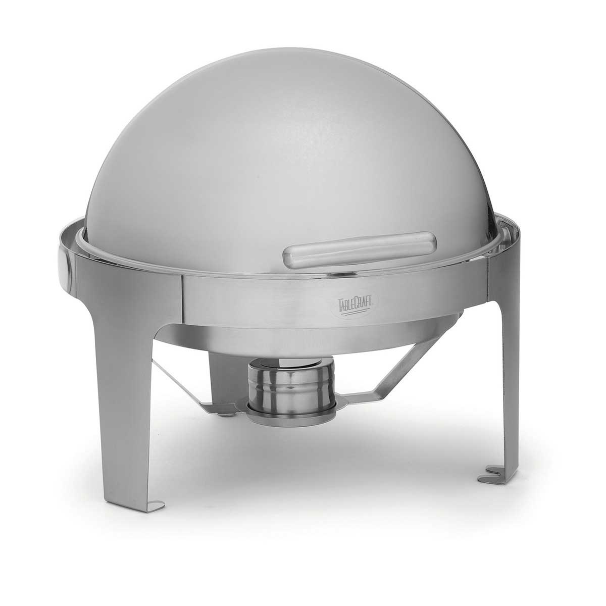 Tablecraft Stainless Steel Roll Top Fuel Chafer, 6 Quart Capacity