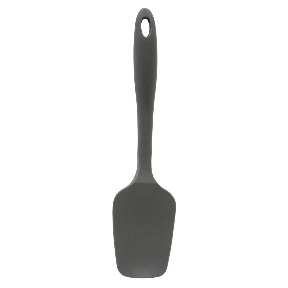 Tablecraft Gray Silicone Spatula Spoon, 2.4375 X 0.625 X 10.25 Inch