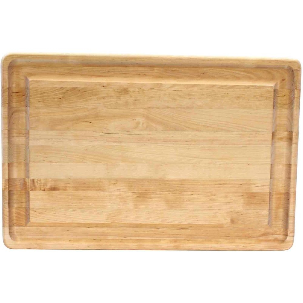 Tablecraft Birchwood Carving Board with Channel, 24 x 16 x 1.25 inch