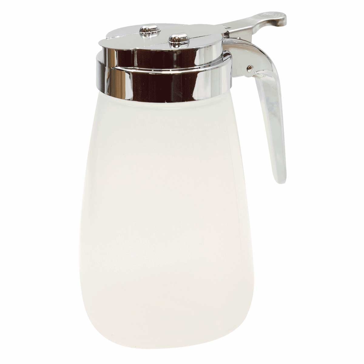 Tablecraft Modern Polypropylene Syrup Dispenser with Chrome Plated Metal Top, 10 Ounce -- 12 per case
