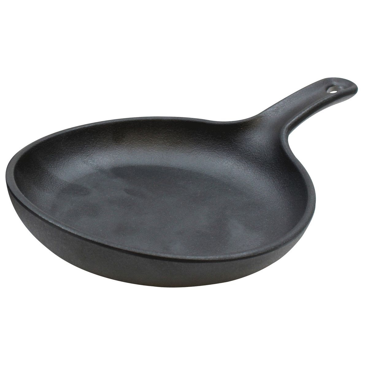 Tablecraft Cast Iron Finish Round Melamine Skillet, 6.5 x 6.5 x 1.75 inch