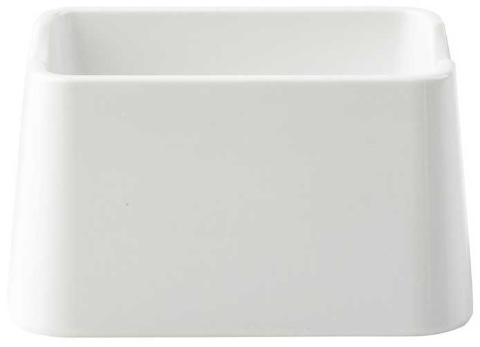 Tablecraft Sierra Collection Melamine White Sugar Packet Holder, 3.625 x 2.75 x 2.5 inch -- 12 per case