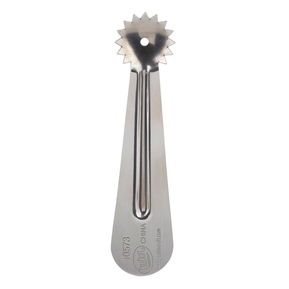 Tablecraft Stainless Steel Tomato Corer - Bulk Pack, 4.25 x 1 x 0.25 inch