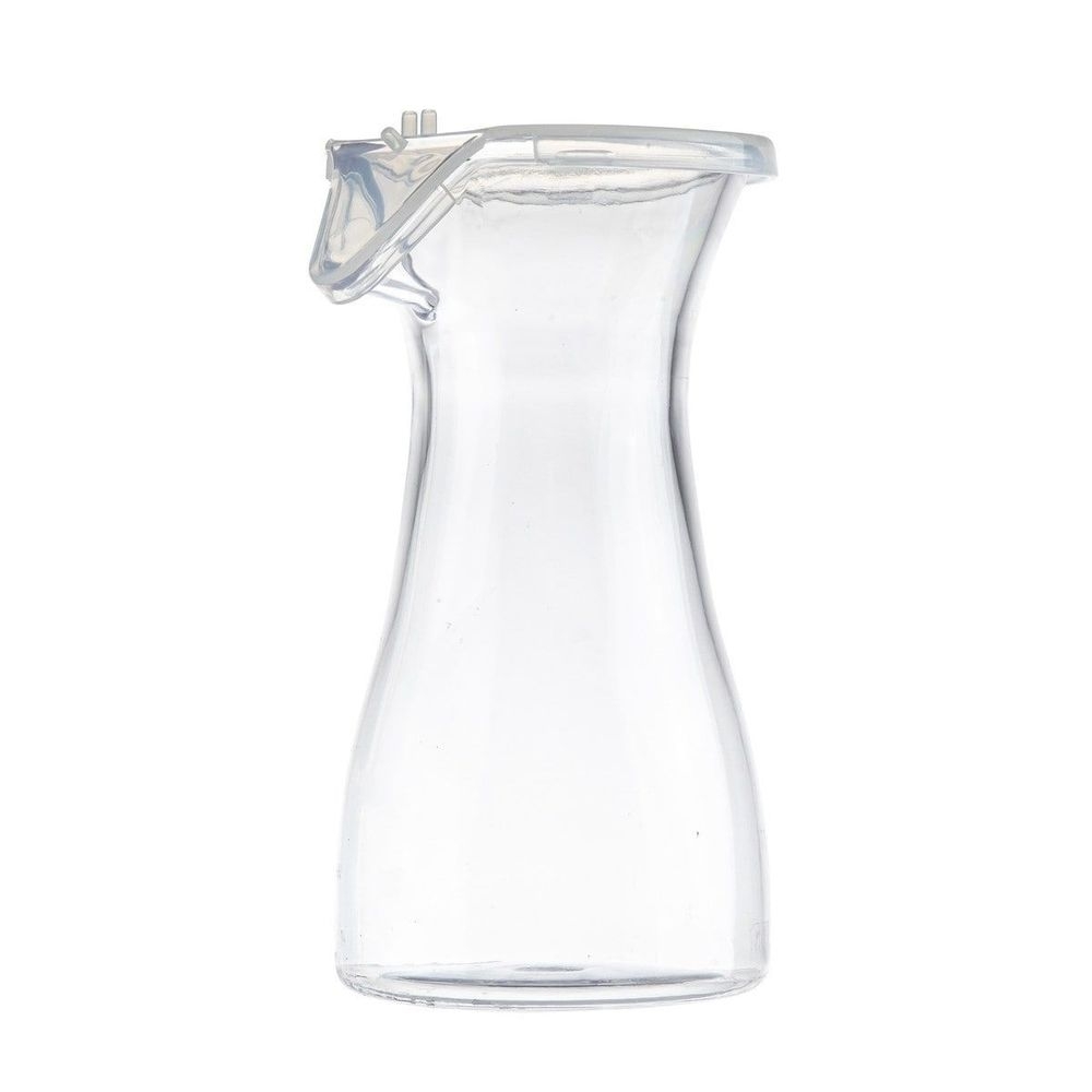 Tablecraft Clear Polycarbonate Carafe with Polypropylene Lid, 11 Ounce Capacity
