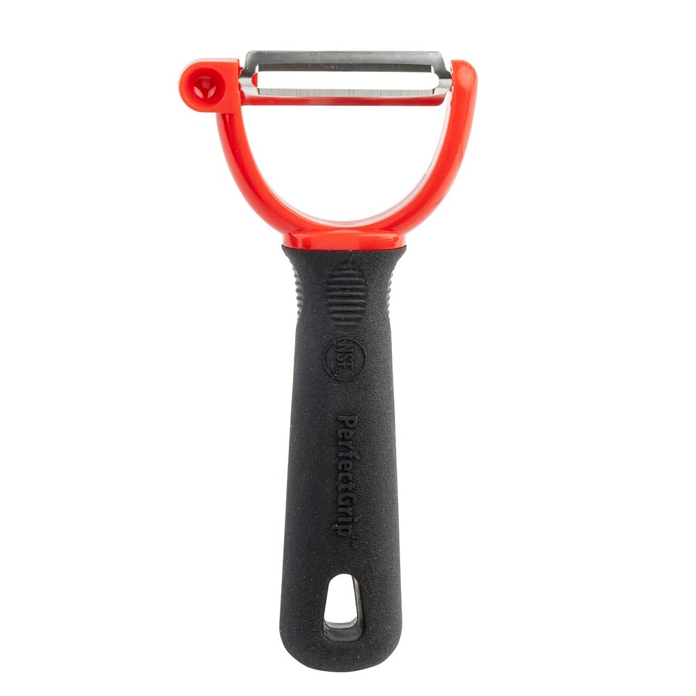 Tablecraft PerfectGrip 420J2 Stainless Steel Straight Edge Y Peeler, 2.75 x 1 x 5.75 inch -- 12 per case