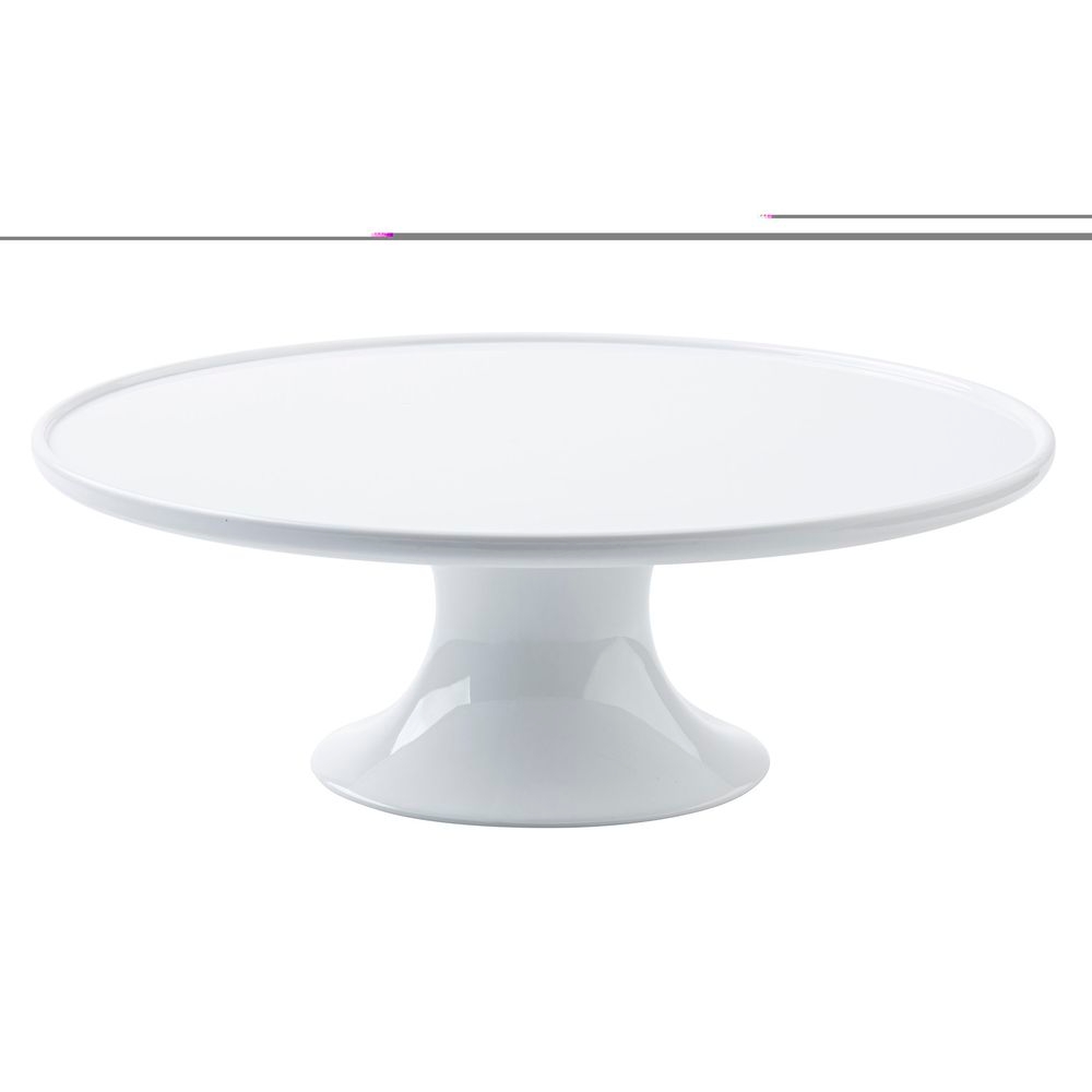 Tablecraft Melamine White Round Cake Stand, 11.5 x 11.5 x 4 inch