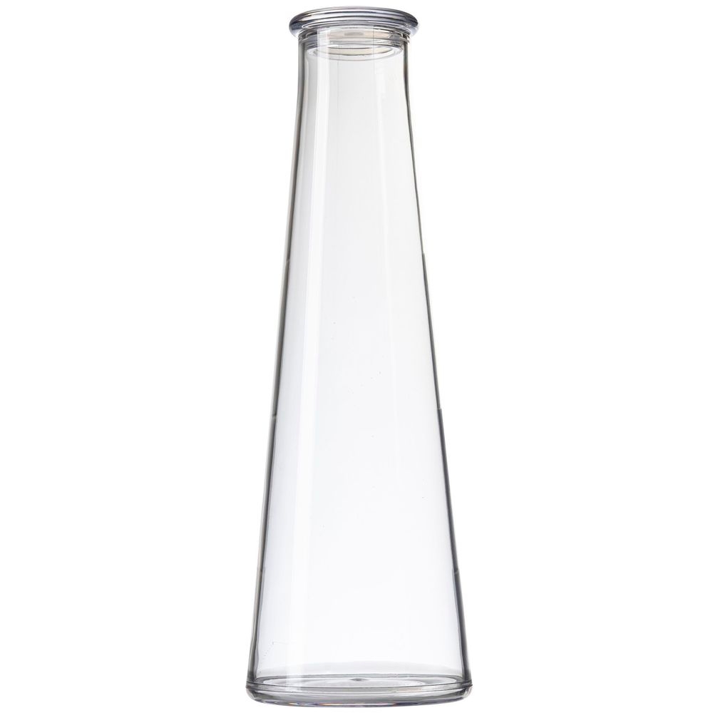 Tablecraft Styrene Acrylonitrile Clear Tapered Carafe with Lid, 34 Ounce Capacity
