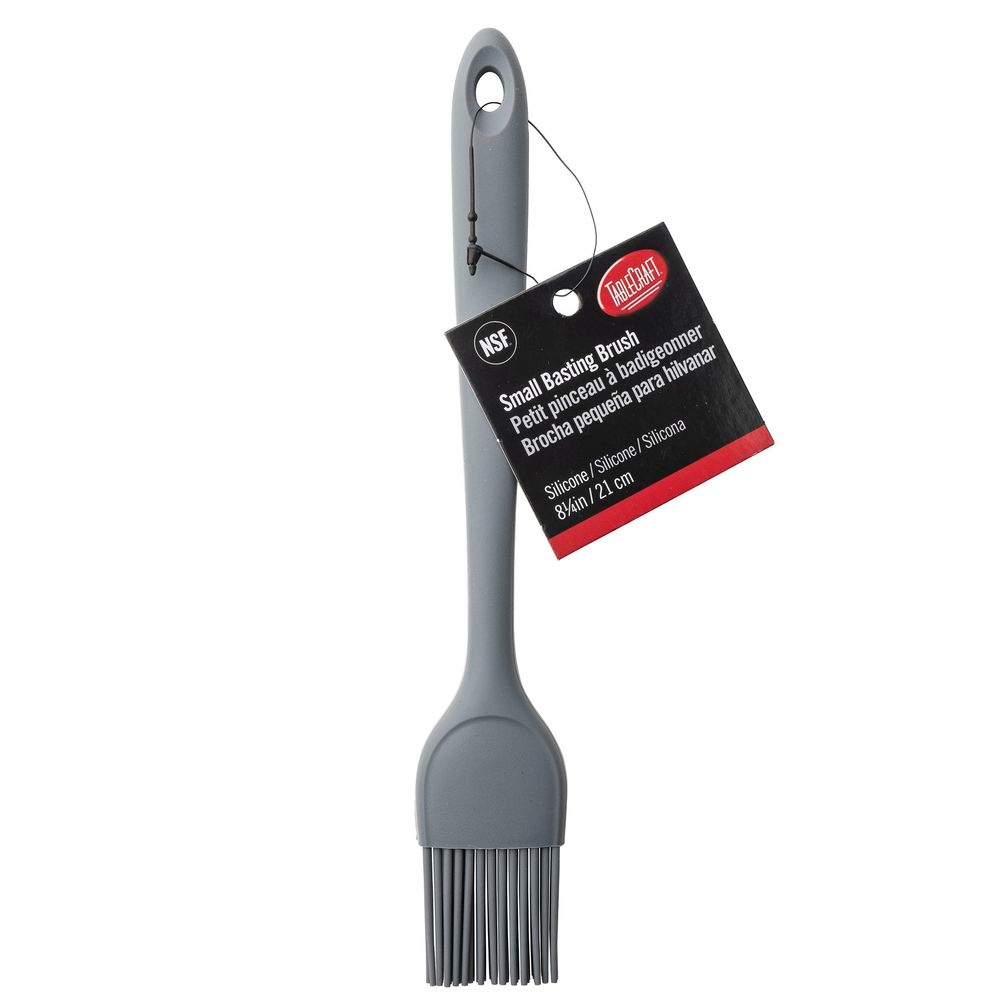 Tablecraft Silicone Gray Small Basting Brush, 1.25 x .5 x 8.25 inch -- 6 per case