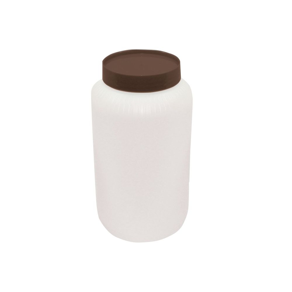 Tablecraft PourMaster High Density Polyethylene Brown 0.5 Gallon Backup Mix Bottle, 4.875 x 4.875 x 8.75 inch -- 6 per case