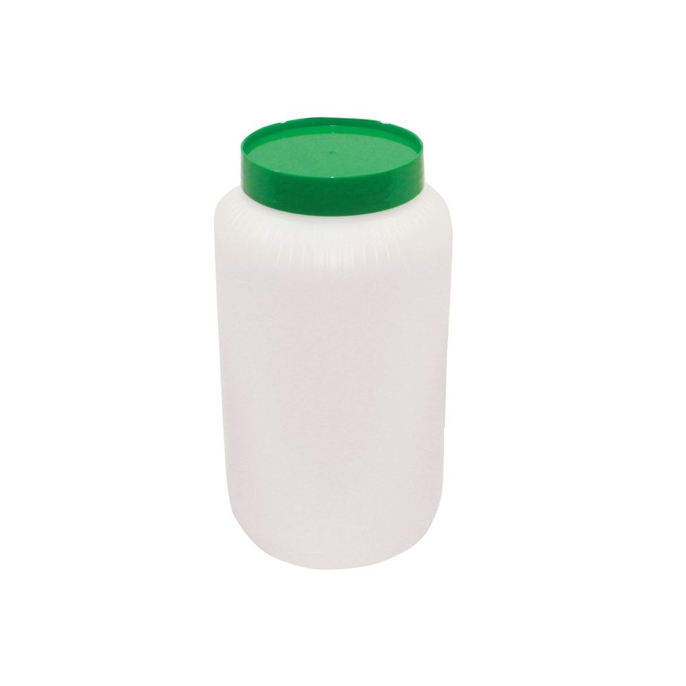 Tablecraft PourMaster High Density Polyethylene Green 0.5 Gallon Backup Mix Bottle, 4.875 x 4.875 x 8.75 inch -- 6 per case