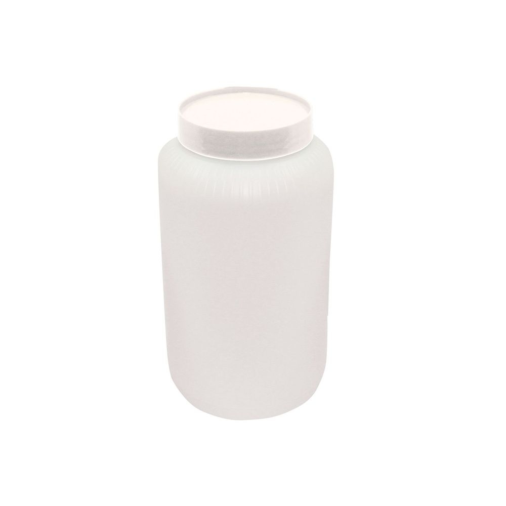 Tablecraft PourMaster High Density Polyethylene White 0.5 Gallon Backup Mix Bottle, 4.875 x 4.875 x 8.75 inch -- 6 per case