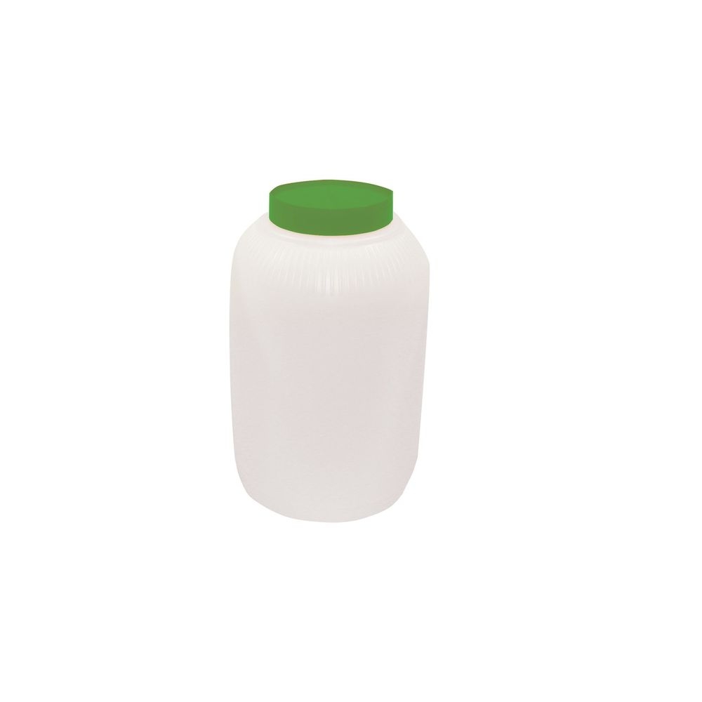 Tablecraft PourMaster High Density Polyethylene Green 1 Gallon Backup Mix Bottle, 6 x 6 x 10 inch -- 6 per case
