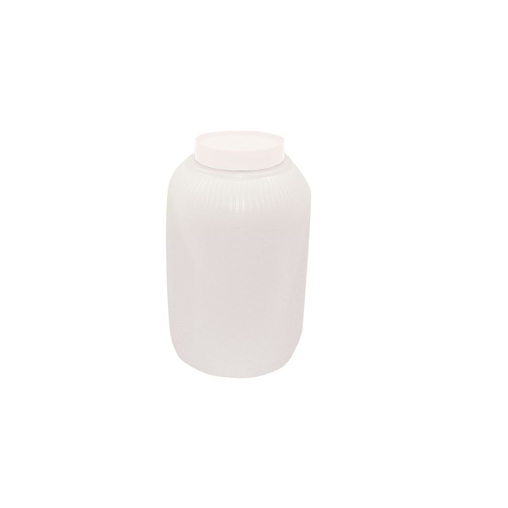 Tablecraft PourMaster High Density Polyethylene White 1 Gallon Backup Mix Bottle, 6 x 6 x 10 inch -- 6 per case