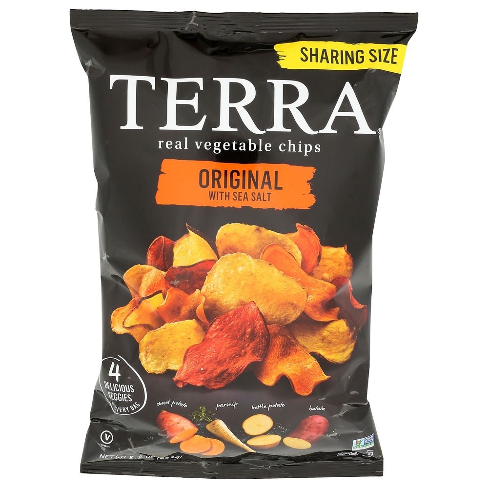 Terra Original with Sea Salt Vegetable Chips - Sharing Size, 8.2 Ounce -- 6 per case