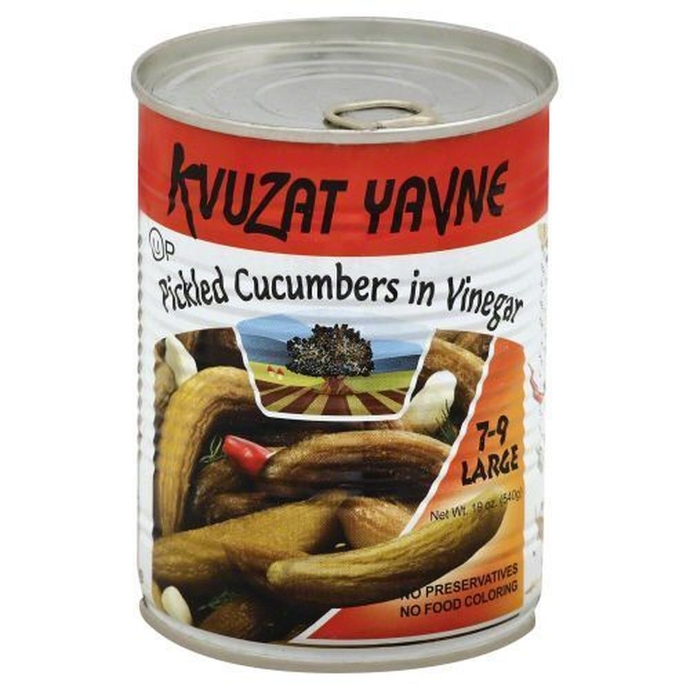 Kuvzat Yavne 7-9 Large Pickled Cucumbers in Vinegar, 19 Ounce -- 12 per case