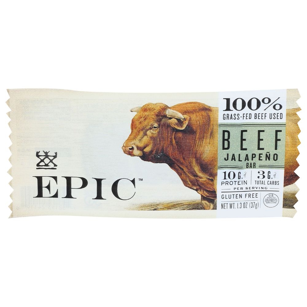 Epic Beef Jalapeno Bar, 1.3 Ounce -- 12 per case
