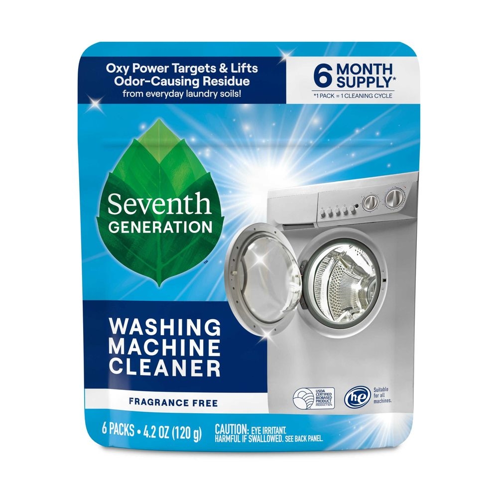 Seventh Generation Free and Clear Washing Machine Cleaner, 6 count -- 60 per case