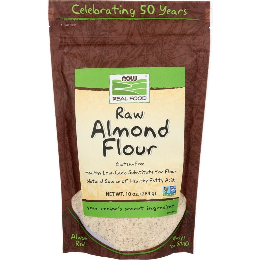 Now Raw Almond Flour, 10 Ounce -- 12 per case