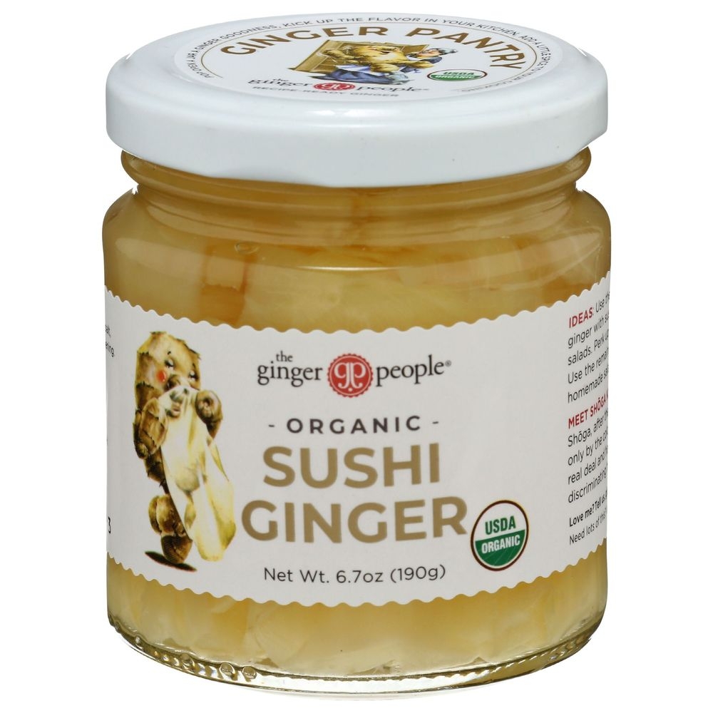 The Ginger People Organic Pickled Sushi Ginger, 6.7 Ounce -- 12 per case