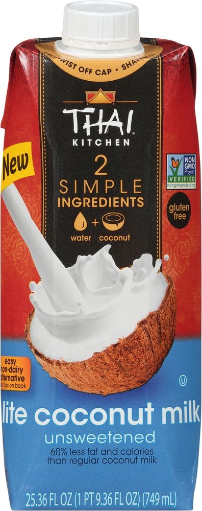 Thai Kitchen Unsweetened Lite Coconut Milk, 25.36 Fluid Ounce -- 6 per case