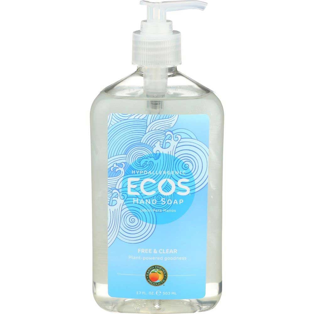 Ecos Hypoallergenic Free and Clear Hand Soap, 17 Fluid Ounce