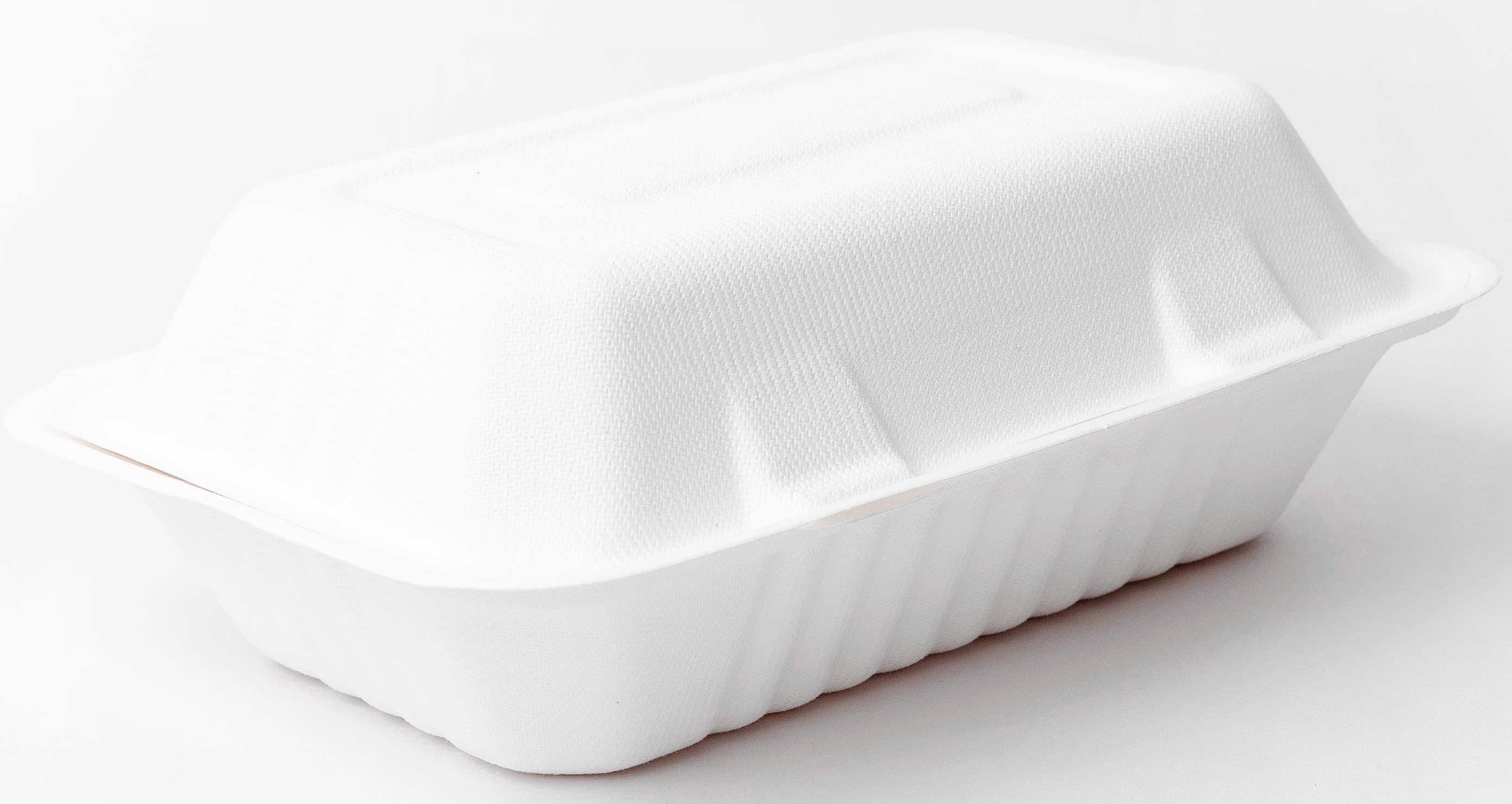 Greenprint Hoagie 1 Compartment Clamshell Box, 9 x 6 inch -- 250 per case