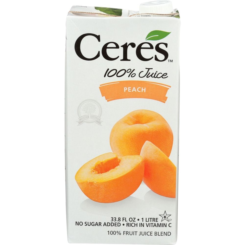 Ceres Peach Juice, 33.8 Fluid Ounce -- 12 per case