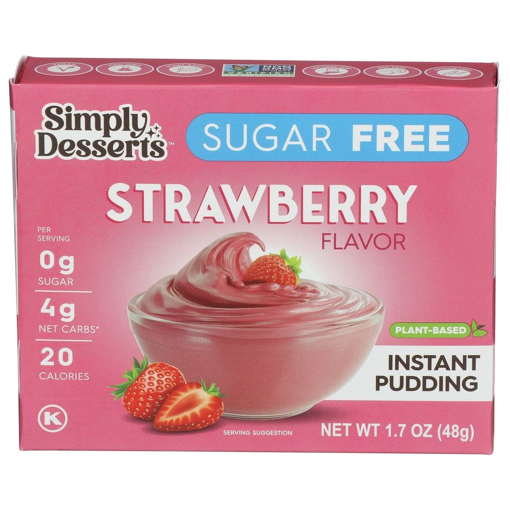 Simply Desserts Strawberry Flavor Instant Pudding and Pie Filling, 1.7 Ounce -- 6 per case