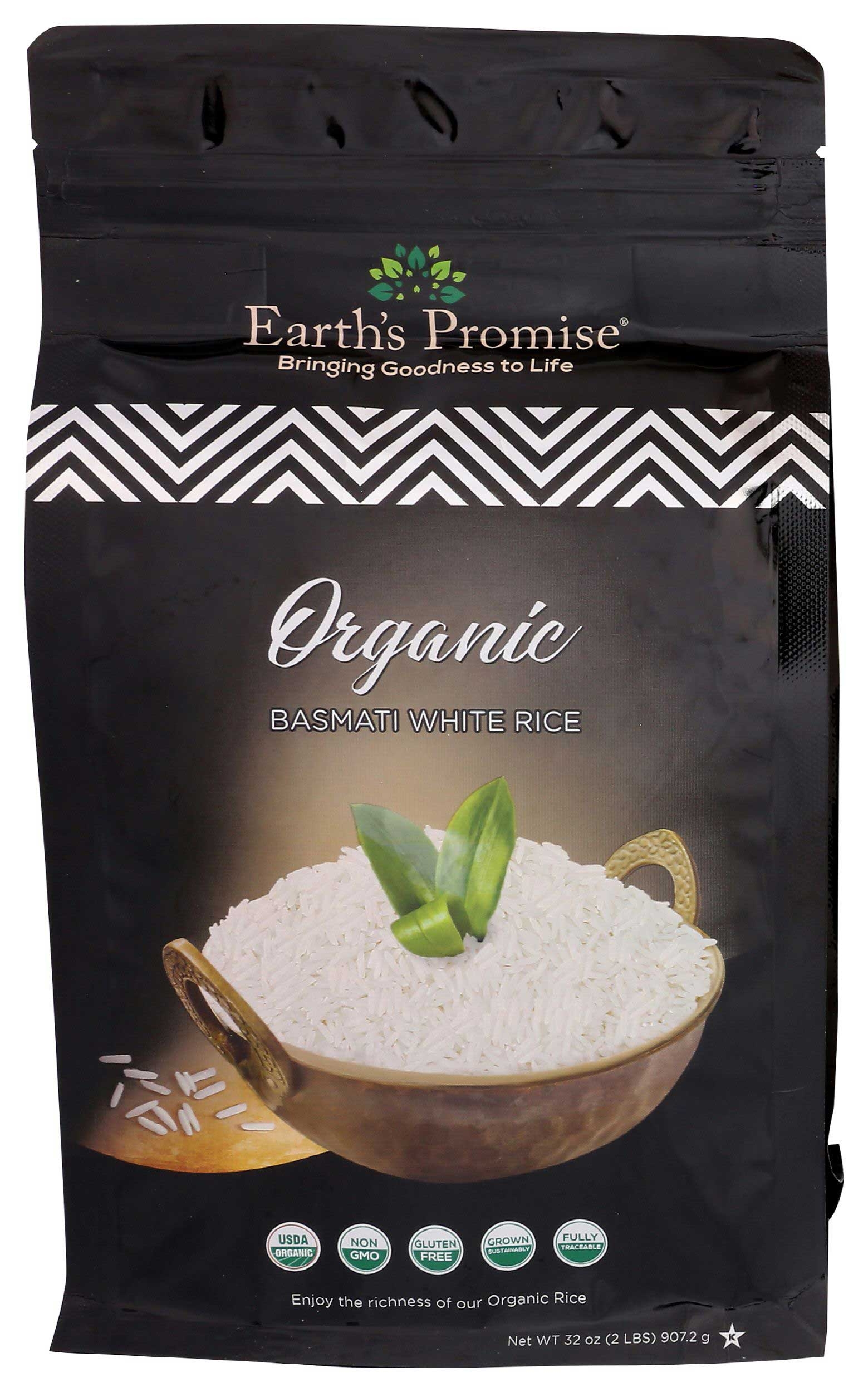Earths Promise Organic Basmati White Rice, 2 Pound -- 5 per case