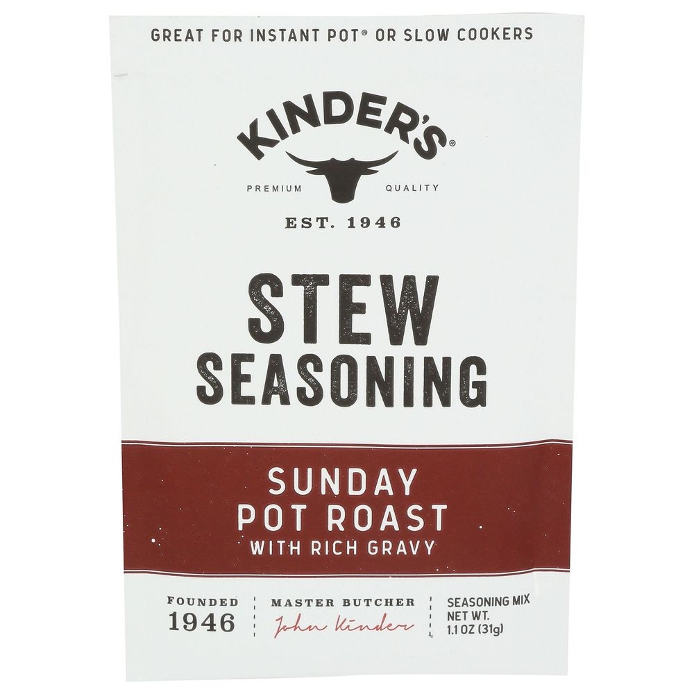 Kinders Sunday Pot Roast Stew Seasoning Mix, 1.1 Ounce -- 15 per case