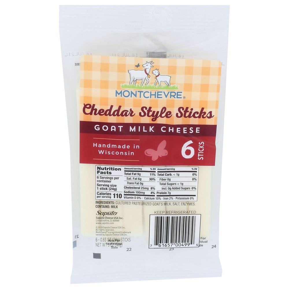 Montchevre Cheddar Style Goat Cheese, 5 Ounce -- 12 per case