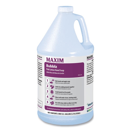 Maxim Bubblz Cherry Pink Lotion Hand Soap, 1 Gallon -- 4 per case