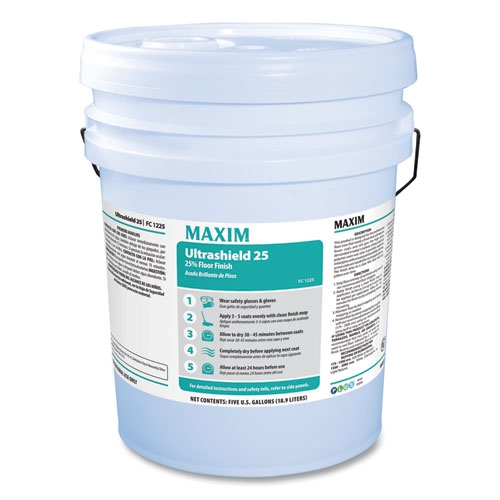 Maxim Ultrashield 25 Floor Finish, 5 Gallon