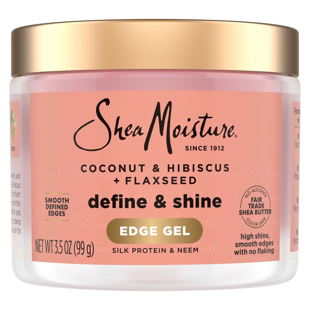 Shea Moisture Coconut and Hibiscus Flaxseed Edge Control Gel, 3.5 Ounce -- 12 per case