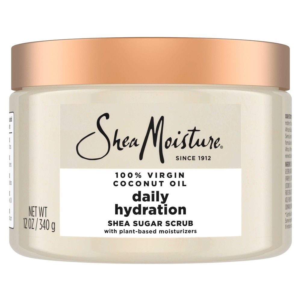 Shea Moisture Virgin Coconut Oil Coconut Daily Hydration Shea Sugar Scrub, 12 Ounce -- 12 per case
