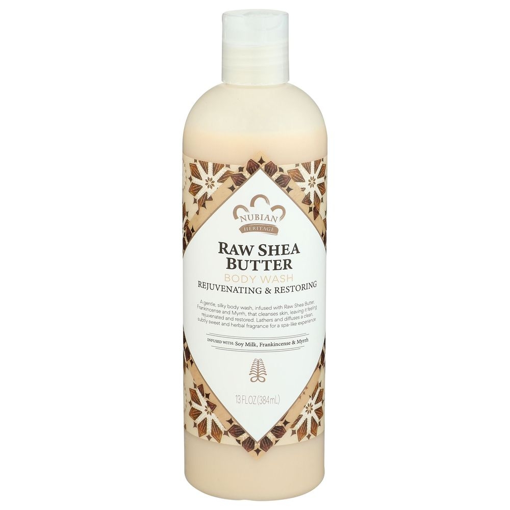 Nubian Heritage Raw Shea Butter Body Wash, 13 Fluid Ounce