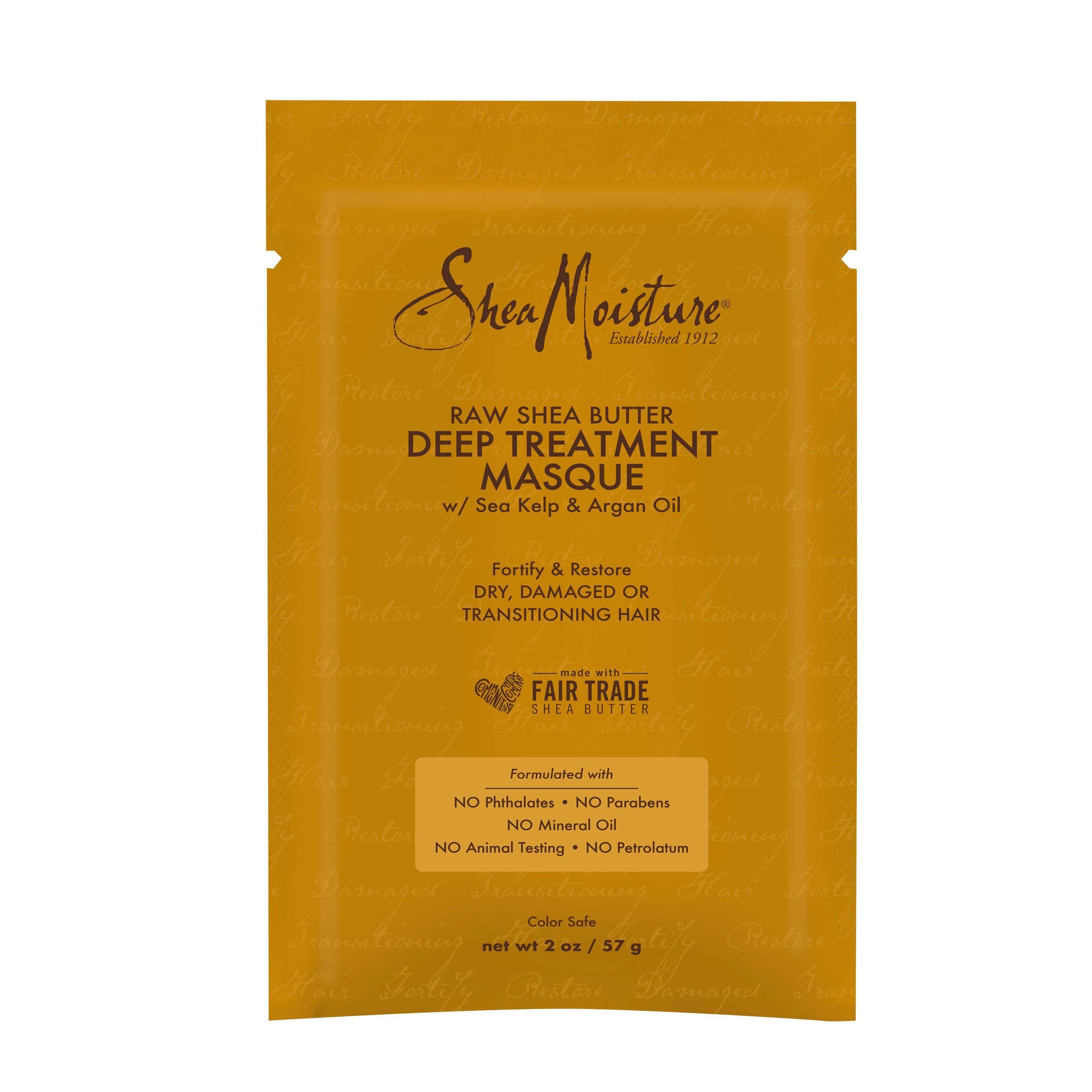 Shea Moisture Raw Shea Butter Treatment Masque, 2 Ounce -- 24 per case