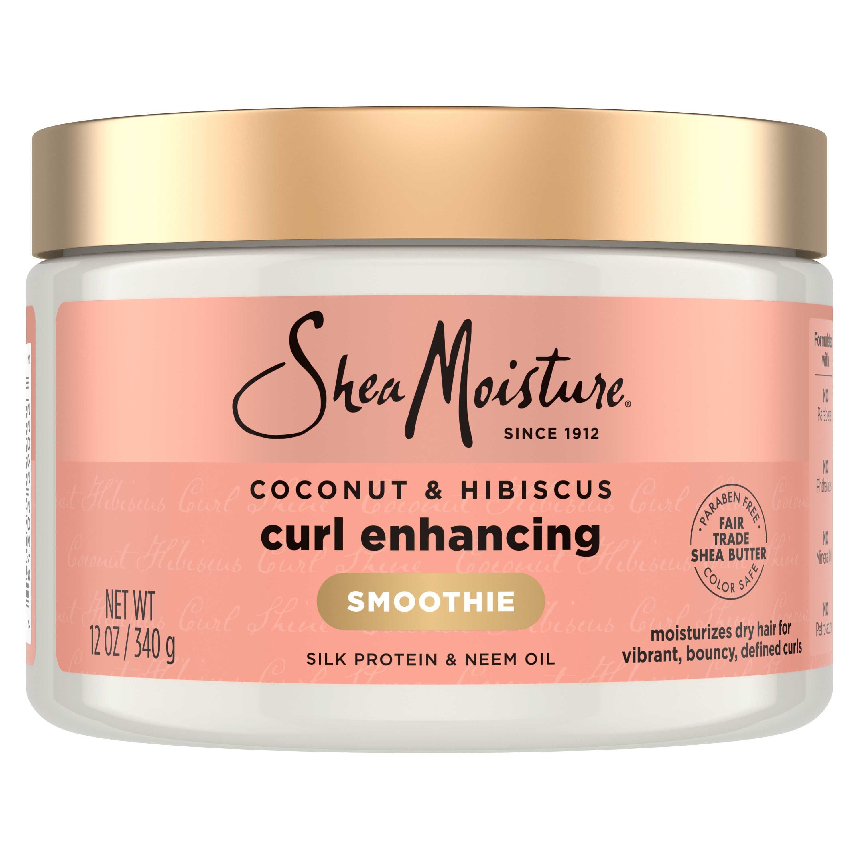 Shea Moisture Coconut and Hibiscus Smoothie Curl Enhancing Cream, 12 Ounce -- 12 per case