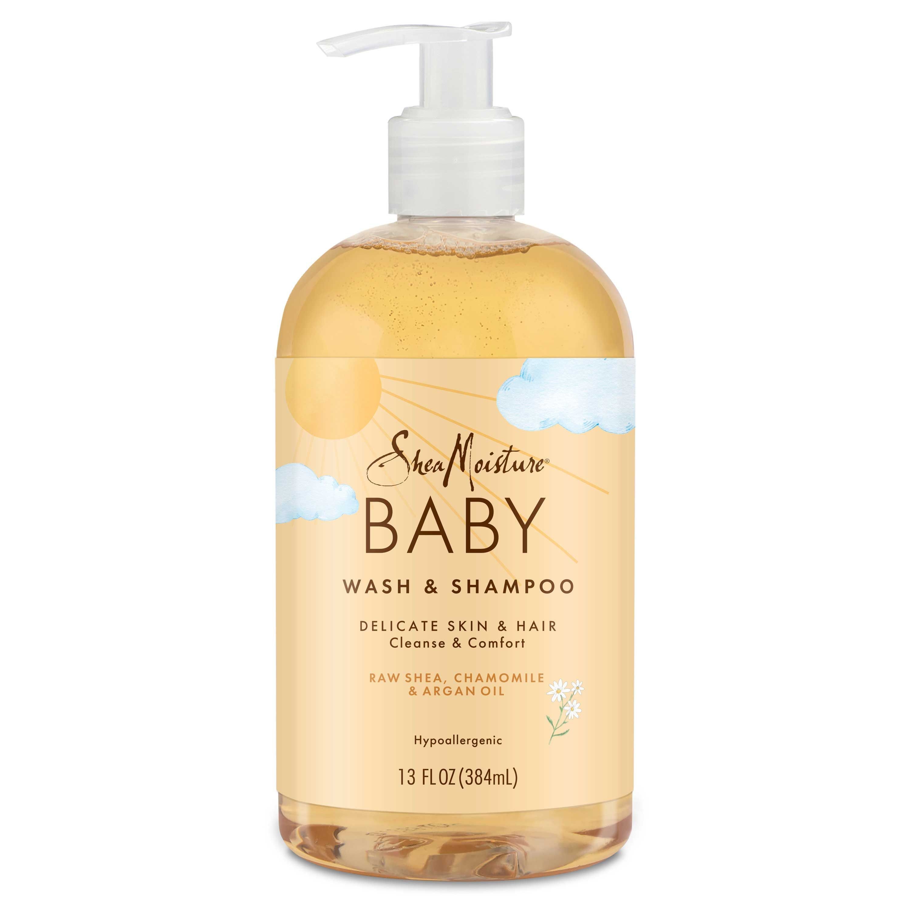 Shea Moisture Raw Shea Chamomile Argan Oil Baby Wash and Shampoo, 13 Ounce -- 24 per case