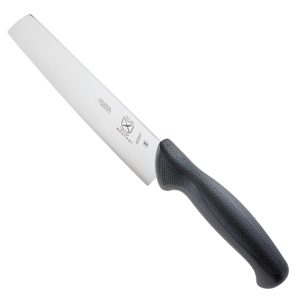 Mercer Culinary Millennia Black Nakiri Knife, 7 inch