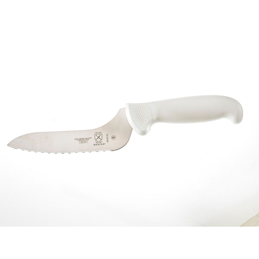 Mercer Culinary Ultimate White Offset Bread Sandwich Knife, 6 inch