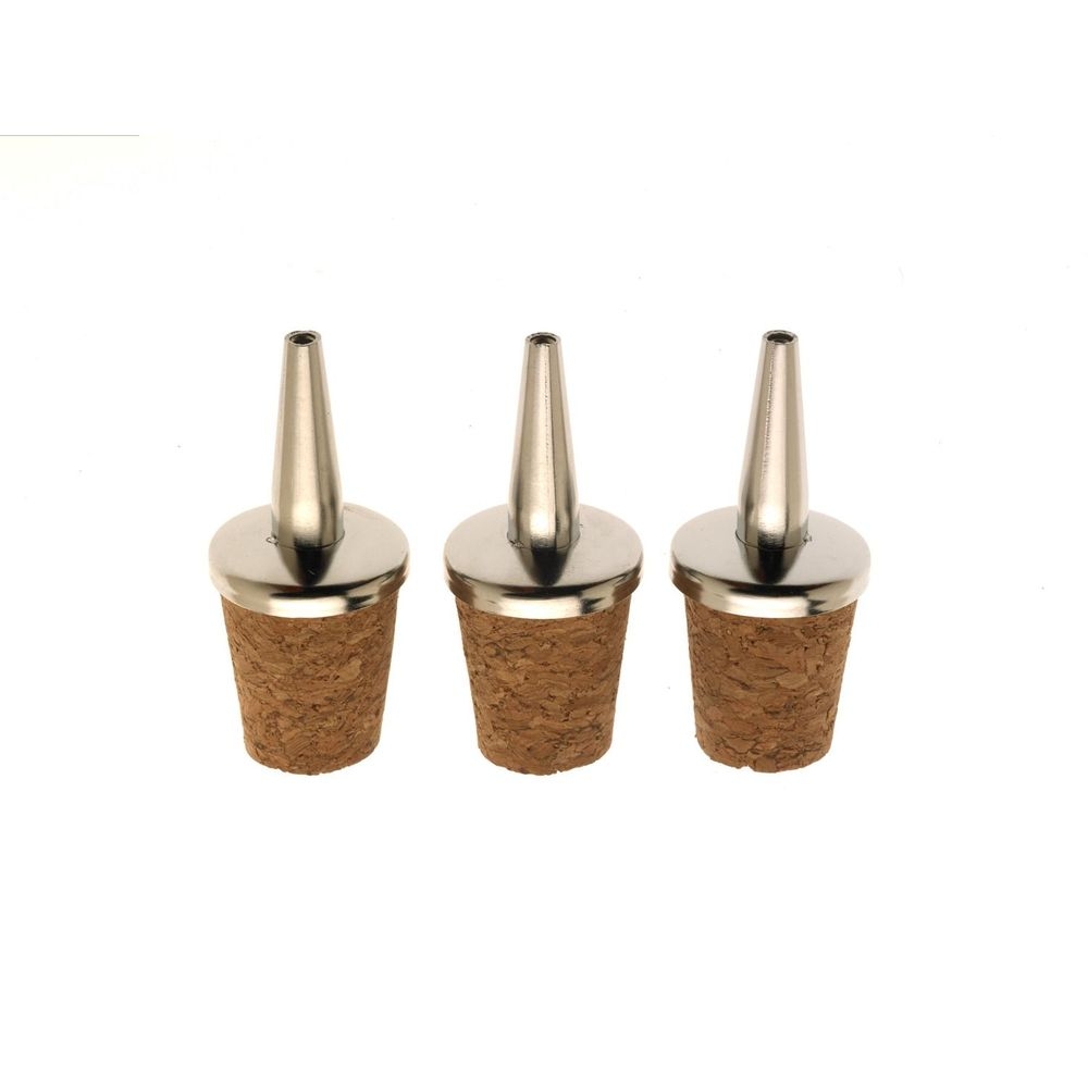 Barfly Stainless Steel Liquor Top for Bitters Bottles, set of 3