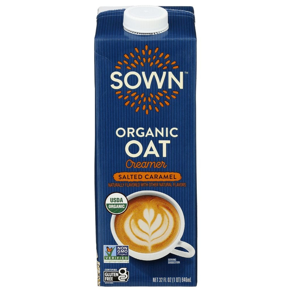 Sown Organic Salted Caramel Oat Creamer, 32 Fluid Ounce -- 6 per case