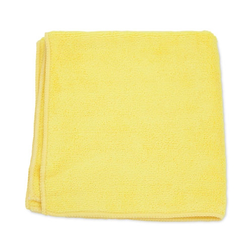 Hospeco MicroWorks Yellow Microfiber Towel, 12 x 12 inch -- 12 per case