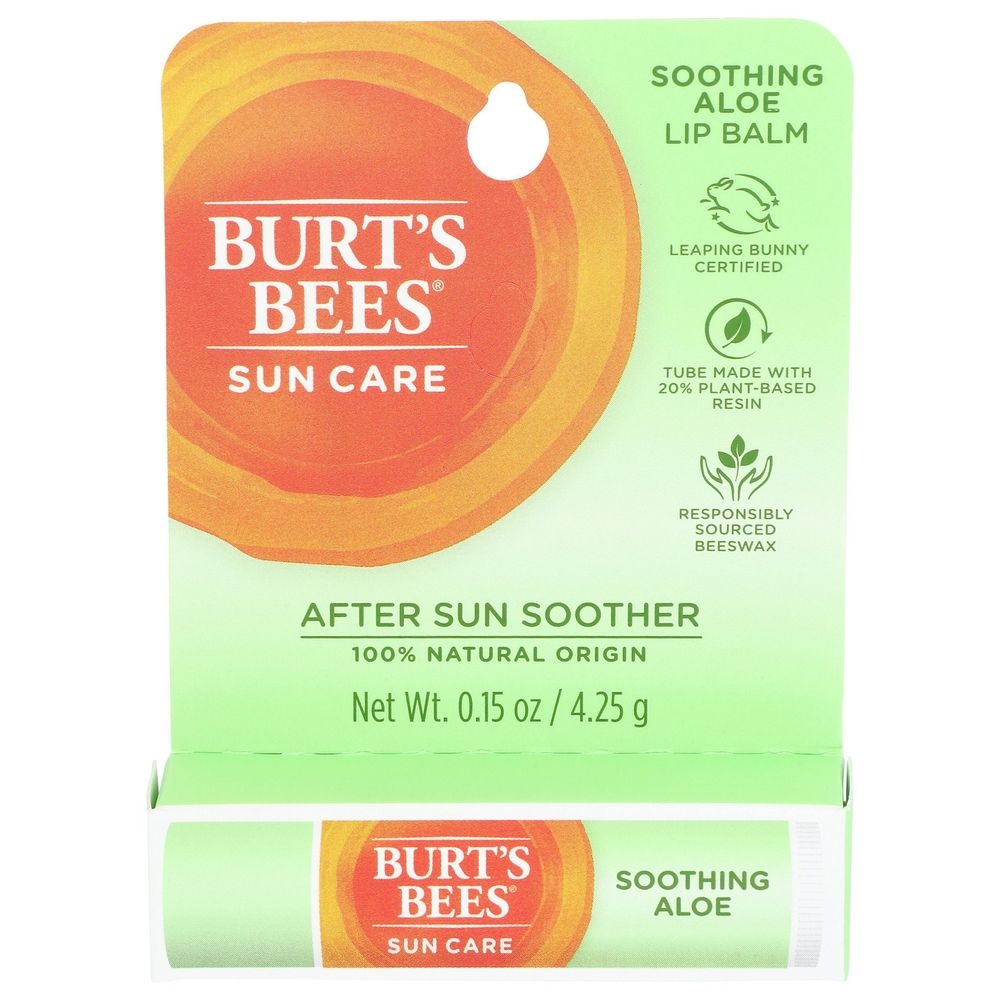 Burts Bees After Sun Soother Lip Balm, 0.15 Ounce -- 6 per case