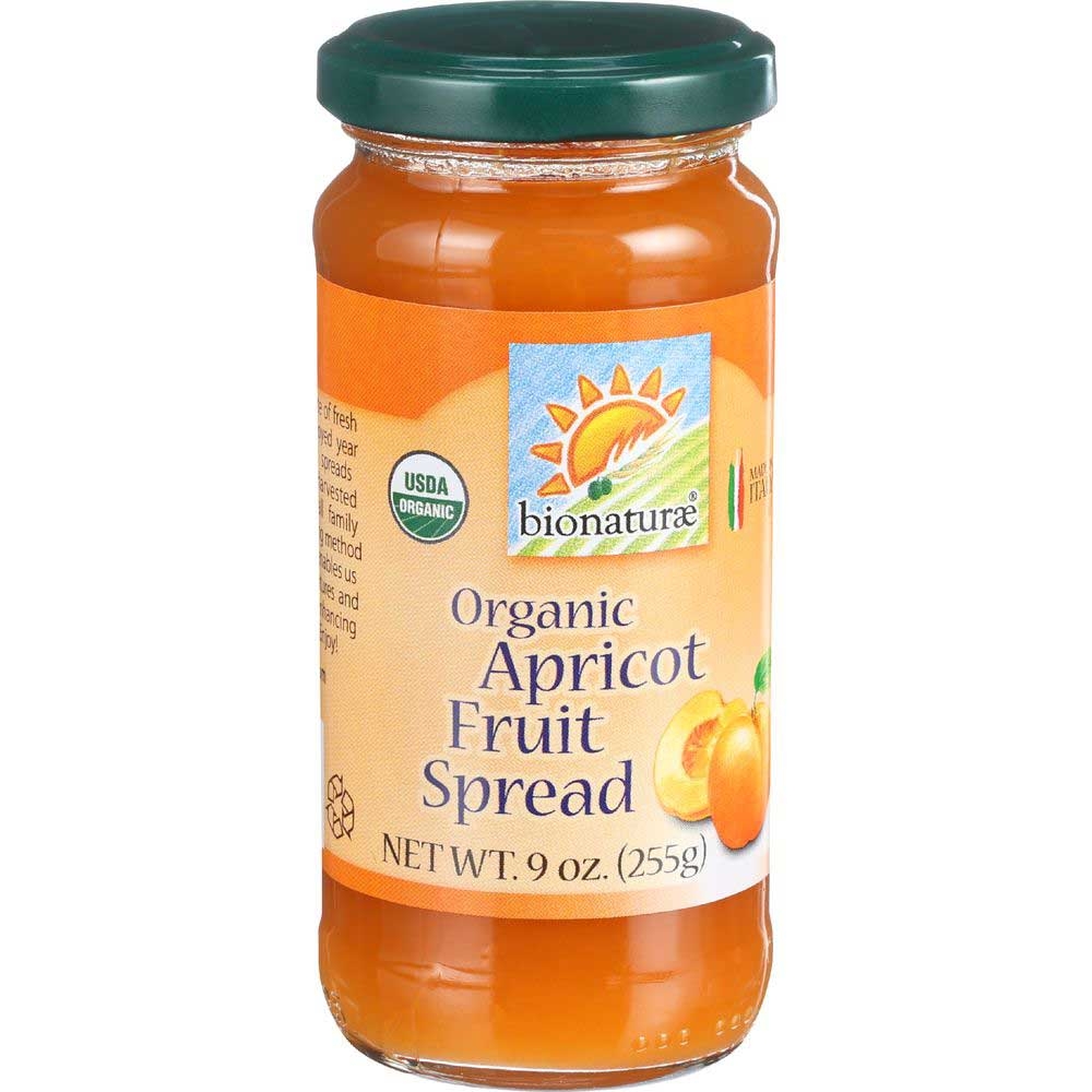 Bionaturae Organic Apricot Fruit Spread, 9 Ounce -- 12 per case.