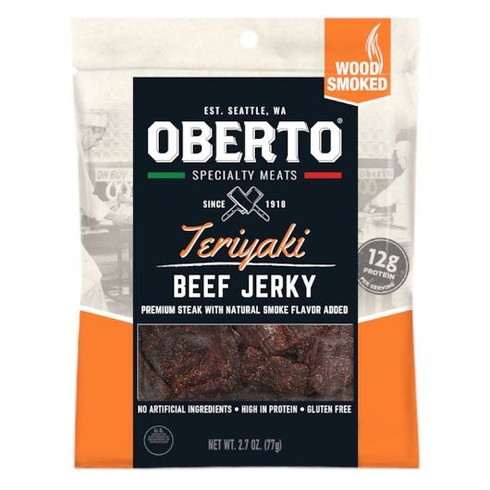 Oberto Teriyaki Beef Jerky, 2.7 Ounce -- 8 per case